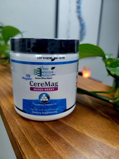 image of a magnesium threonate supplement for neck pain and headaches sold at green space health in tampa
